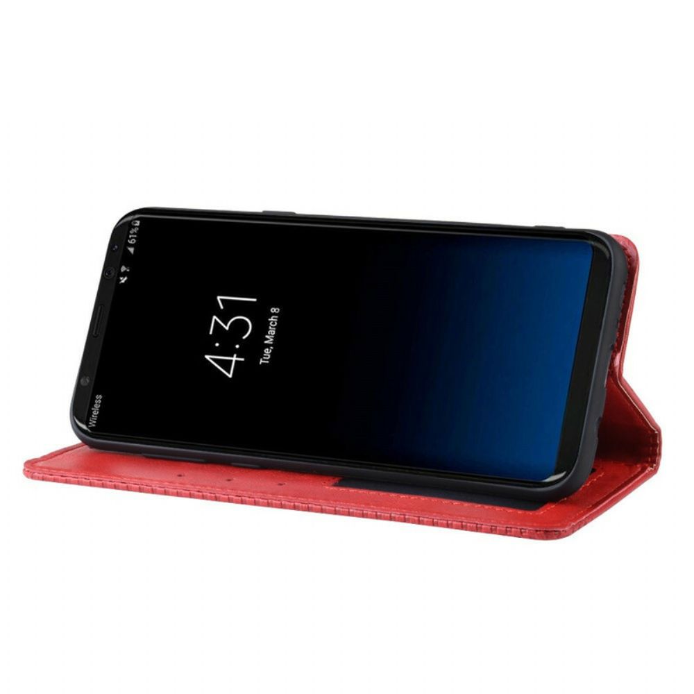 Schutzhülle Für Samsung Galaxy S8 Flip Case Stilisierter Vintage-ledereffekt