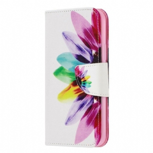 Flip Case Für iPhone 11 Pro Aquarell Blume