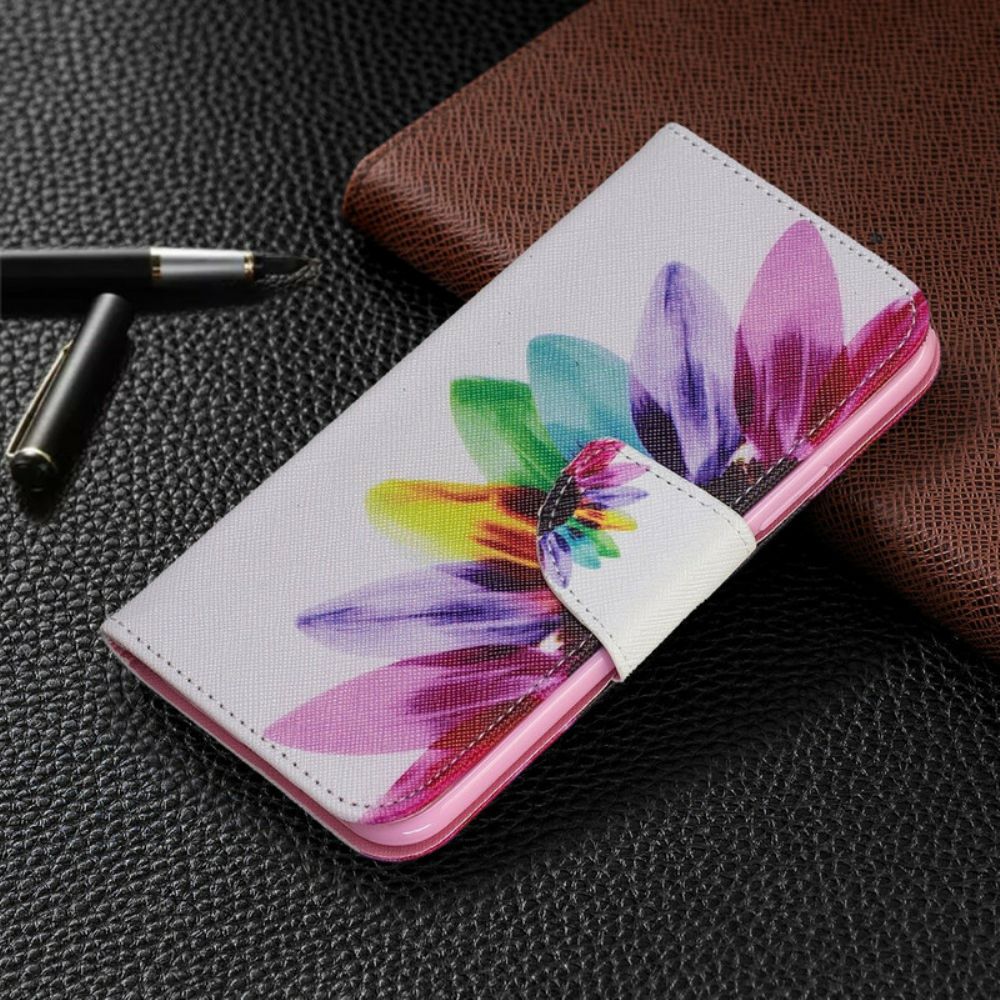 Flip Case Für iPhone 11 Pro Aquarell Blume