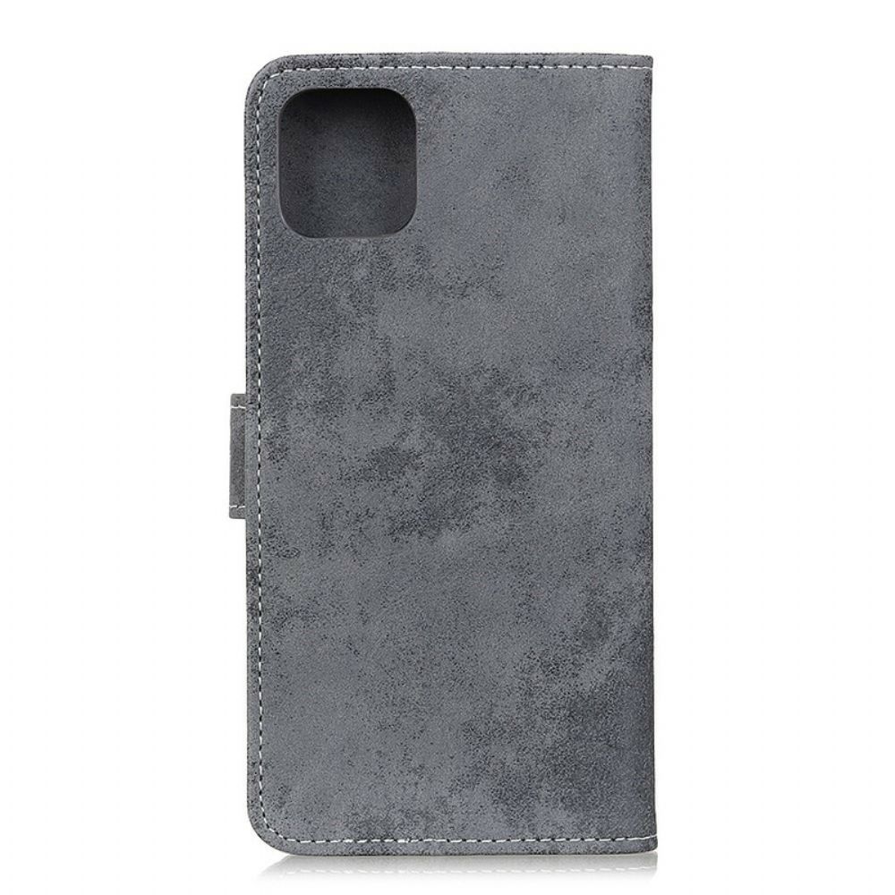 Flip Case Für iPhone 11 Pro Vintage-leder-effekt