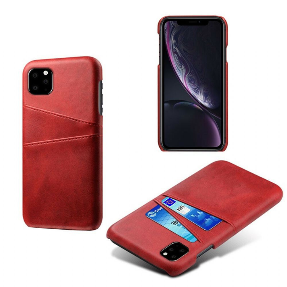 Handyhülle Für iPhone 11 Pro Doppelter Kartenhalter