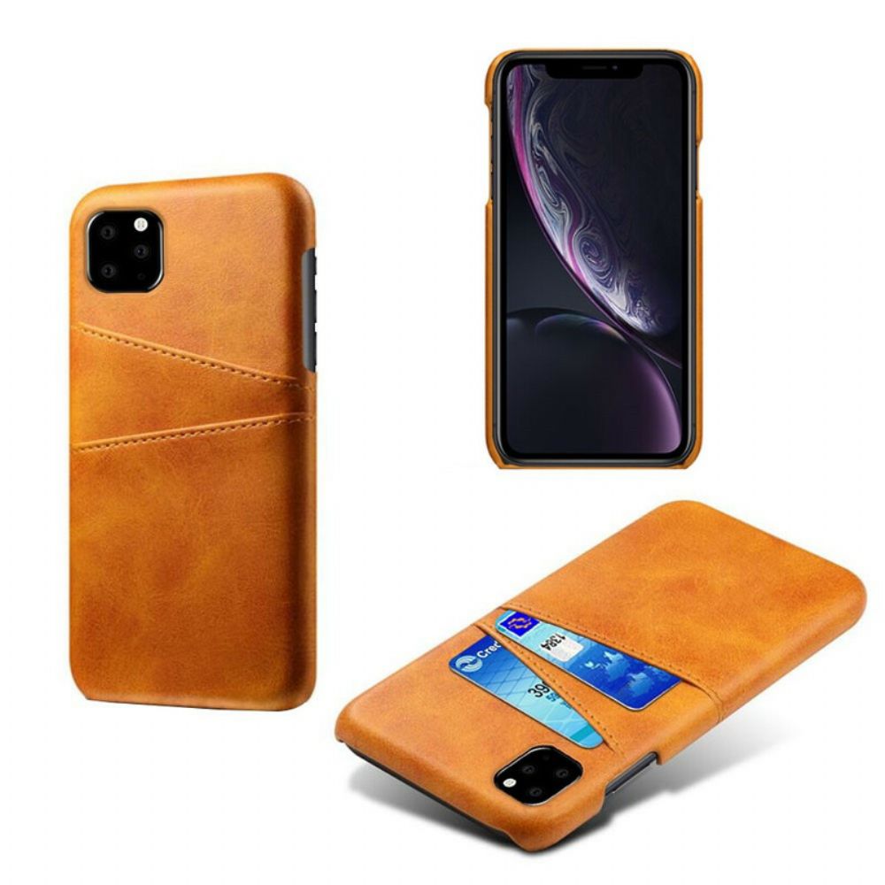 Handyhülle Für iPhone 11 Pro Doppelter Kartenhalter