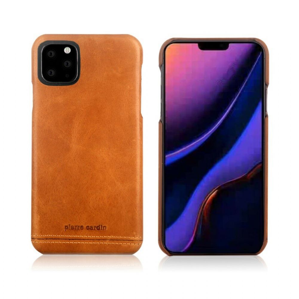 Handyhülle Für iPhone 11 Pro Echtes Pierre Cardin Leder