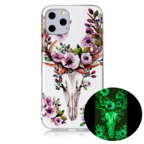 Hülle Für iPhone 11 Pro Fluoreszierender Blütenelch