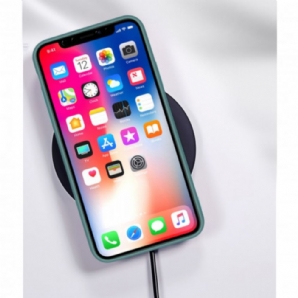 Hülle Für iPhone 11 Pro Kartenetui Aus Silikon Und Kunstleder