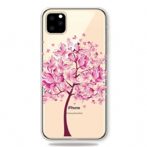 Hülle Für iPhone 11 Pro Rosa Baumkrone