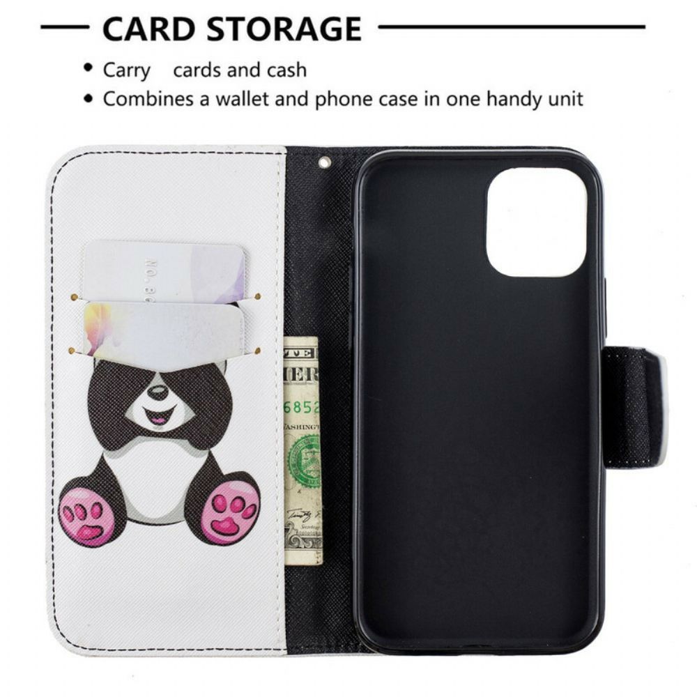 Lederhüllen Für iPhone 11 Pro Panda-spaß