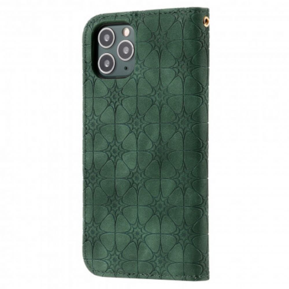 Schutzhülle Für iPhone 11 Pro Flip Case Barockblumen