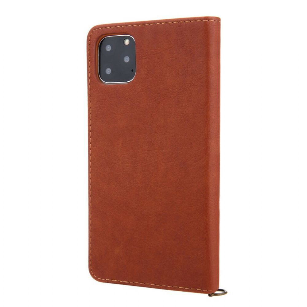 Schutzhülle Für iPhone 11 Pro Flip Case Erstklassiger Lederstil