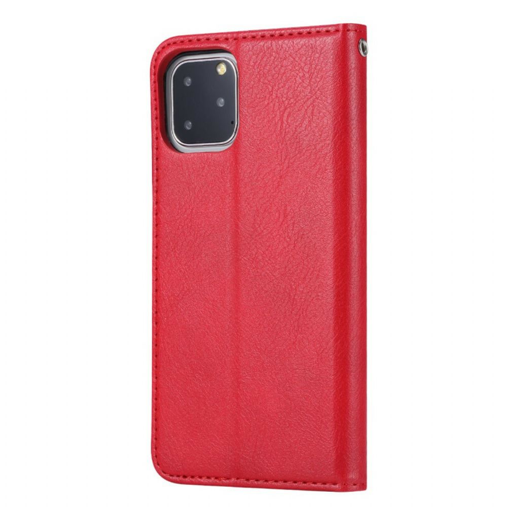 Schutzhülle Für iPhone 11 Pro Flip Case Kartenetui Aus Kunstleder