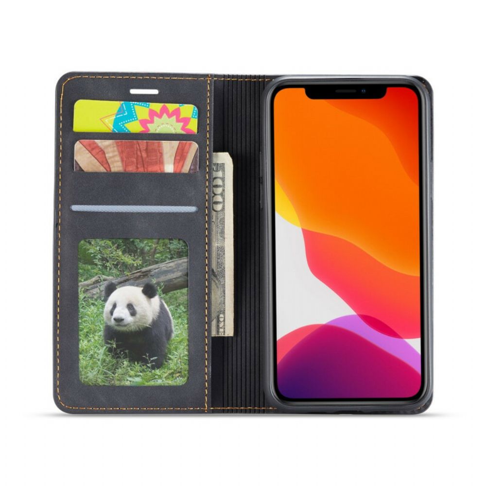 Schutzhülle Für iPhone 11 Pro Flip Case Ledereffekt Vorw