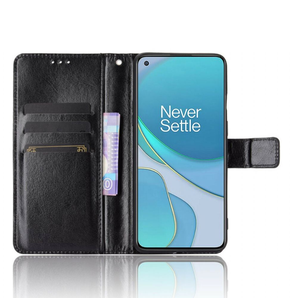 Flip Case Für OnePlus 8T Auffälliges Kunstleder