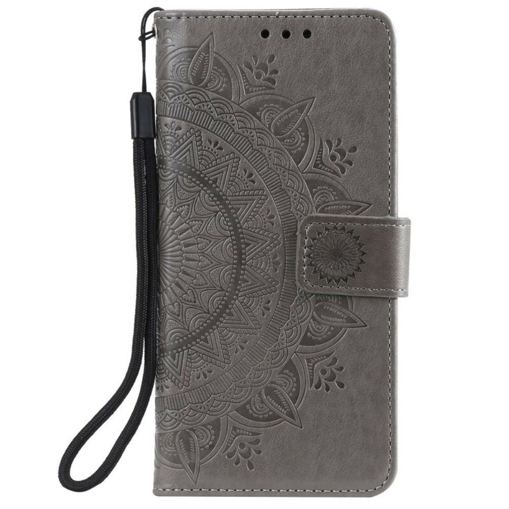 Flip Case Für OnePlus 8T Sonnen-mandala