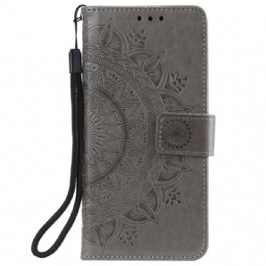 Flip Case Für OnePlus 8T Sonnen-mandala