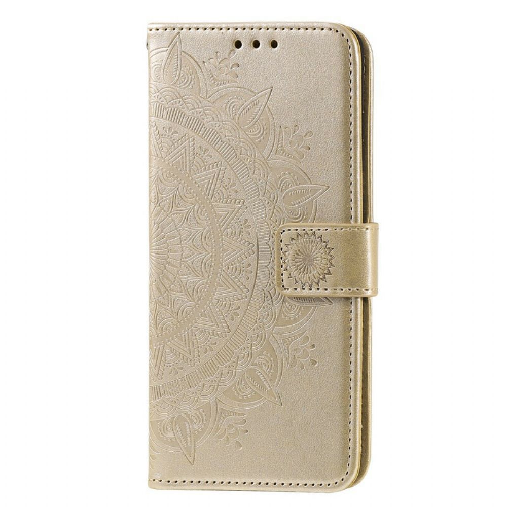 Flip Case Für OnePlus 8T Sonnen-mandala