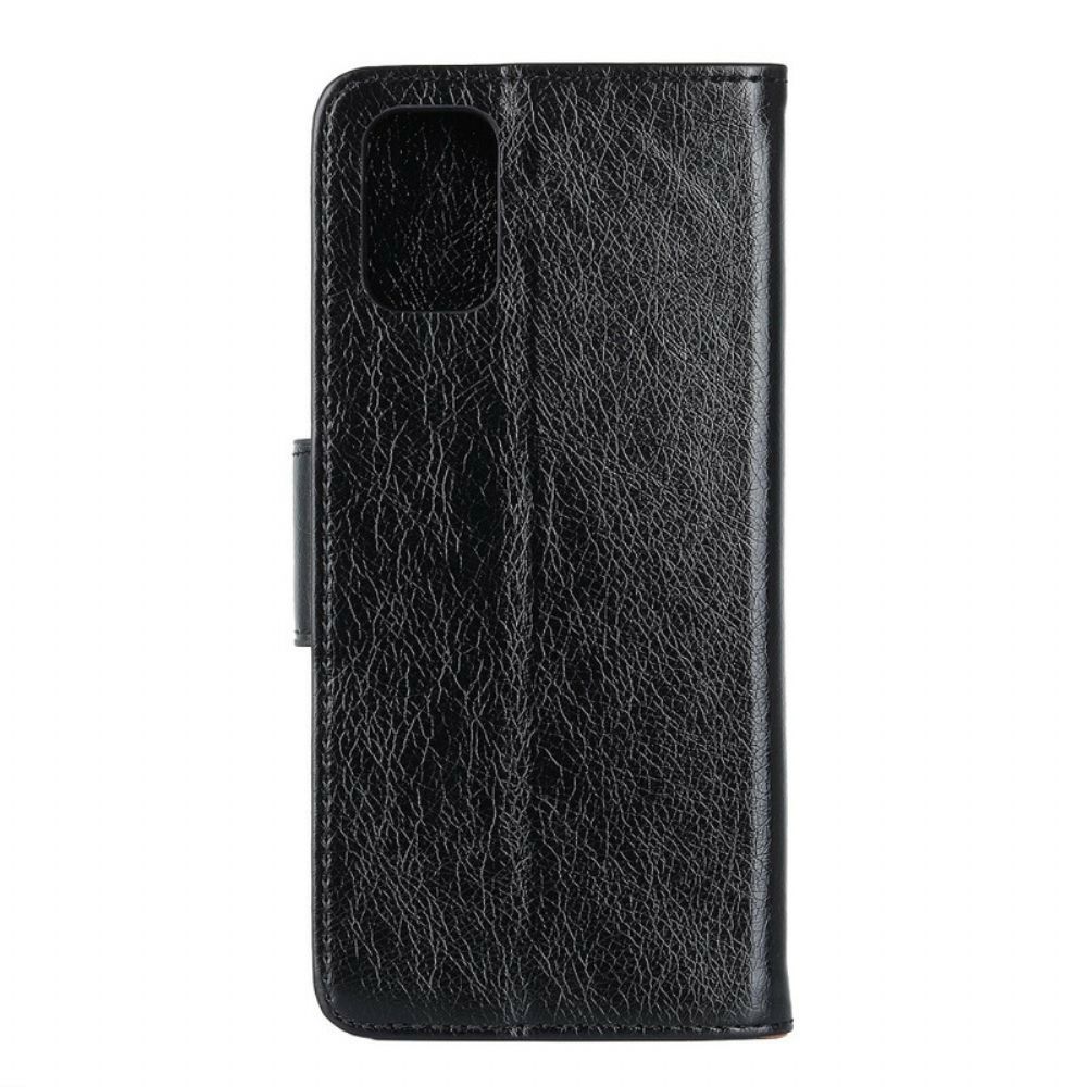 Flip Case Für OnePlus 8T Spaltnappaleder