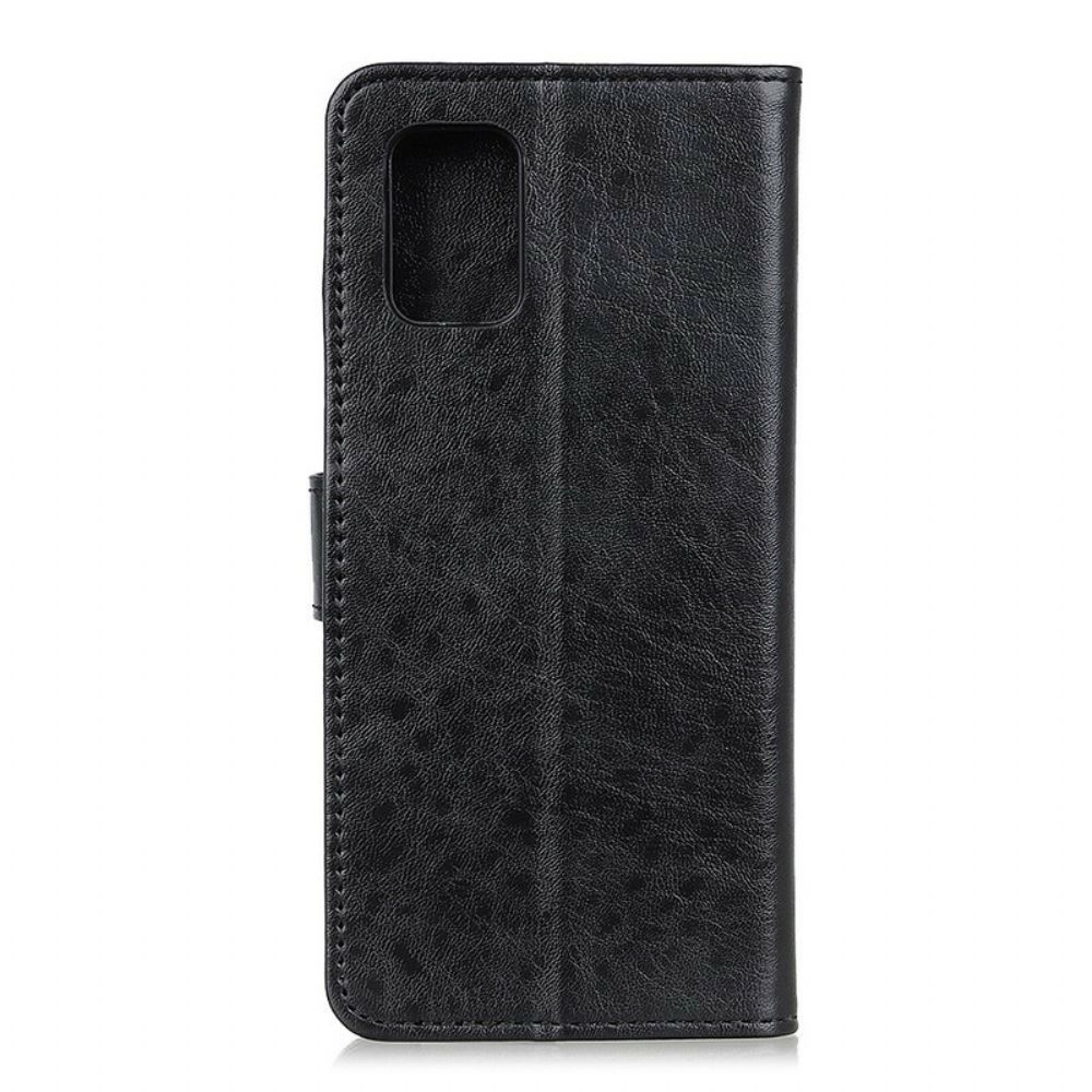 Flip Case Für OnePlus 8T Strukturiertes Kunstleder