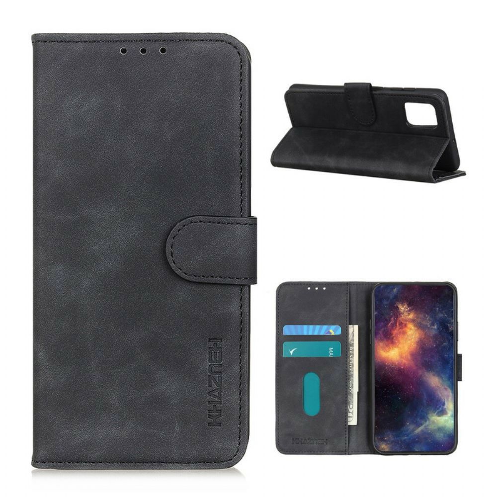 Flip Case Für OnePlus 8T Vintage Ledereffekt Khazneh