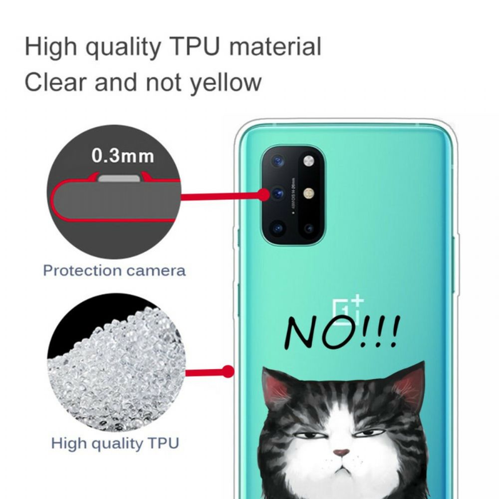 Handyhülle Für OnePlus 8T Die Katze Die Nein Sagt