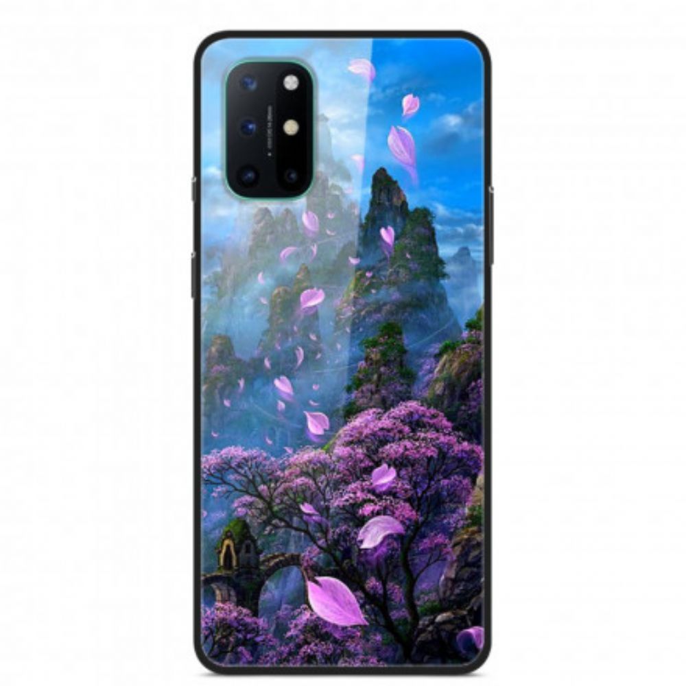 Handyhülle Für OnePlus 8T Fantasy-landschaft Aus Gehärtetem Glas