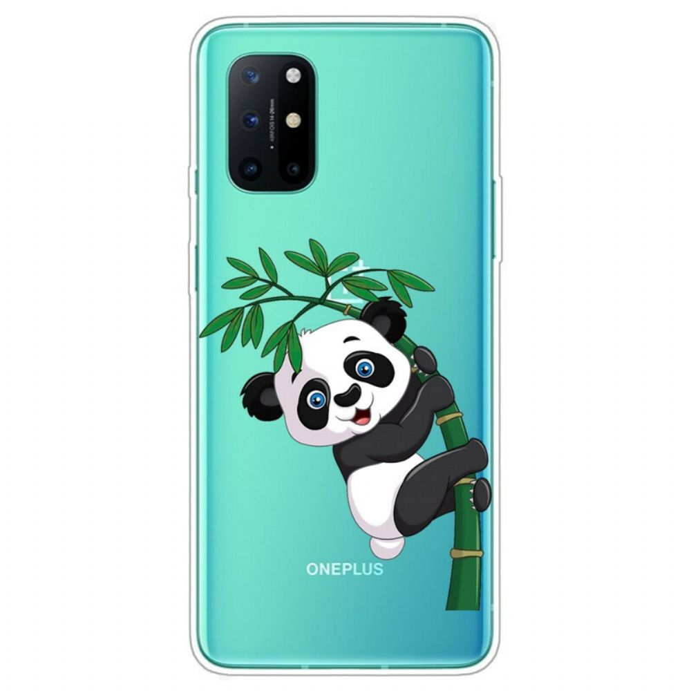 Handyhülle Für OnePlus 8T Nahtloser Panda Auf Bambus