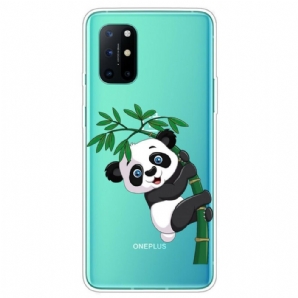 Handyhülle Für OnePlus 8T Nahtloser Panda Auf Bambus