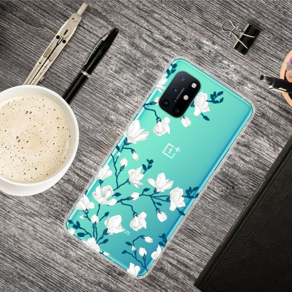 Handyhülle Für OnePlus 8T Weiße Blumen