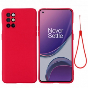 Hülle Für OnePlus 8T Flüssigsilikon Mit Lanyard