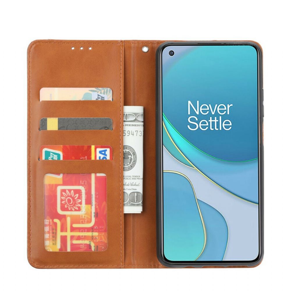 Schutzhülle Für OnePlus 8T Flip Case Kartenetui Aus Kunstleder