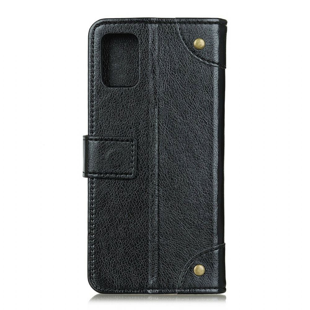 Schutzhülle Für OnePlus 8T Flip Case Nappaleder-style