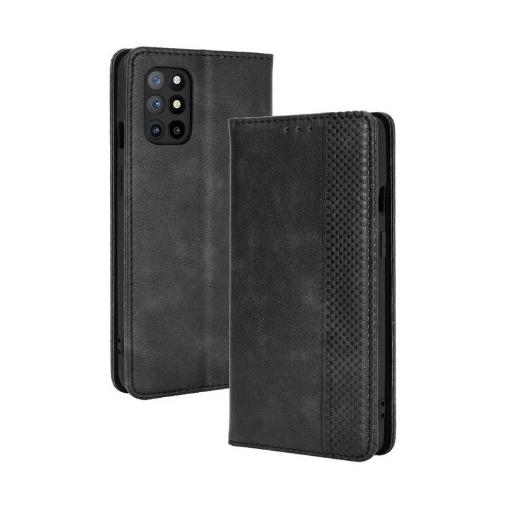 Schutzhülle Für OnePlus 8T Flip Case Stilisierter Vintage-ledereffekt