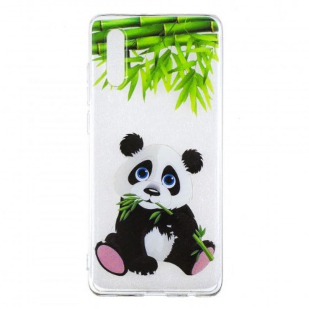 Handyhülle Für Huawei P30 Transparenter Panda Isst