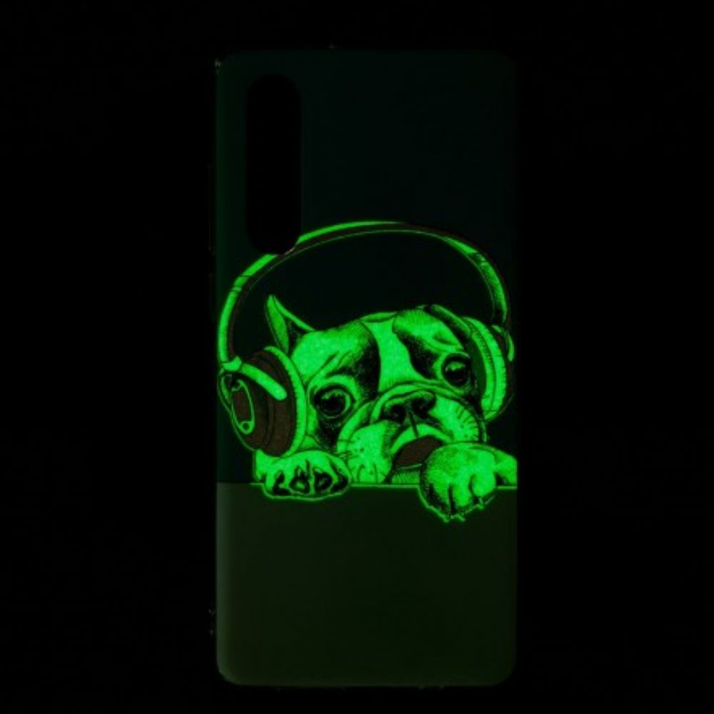 Hülle Für Huawei P30 Fluoreszierender Hund