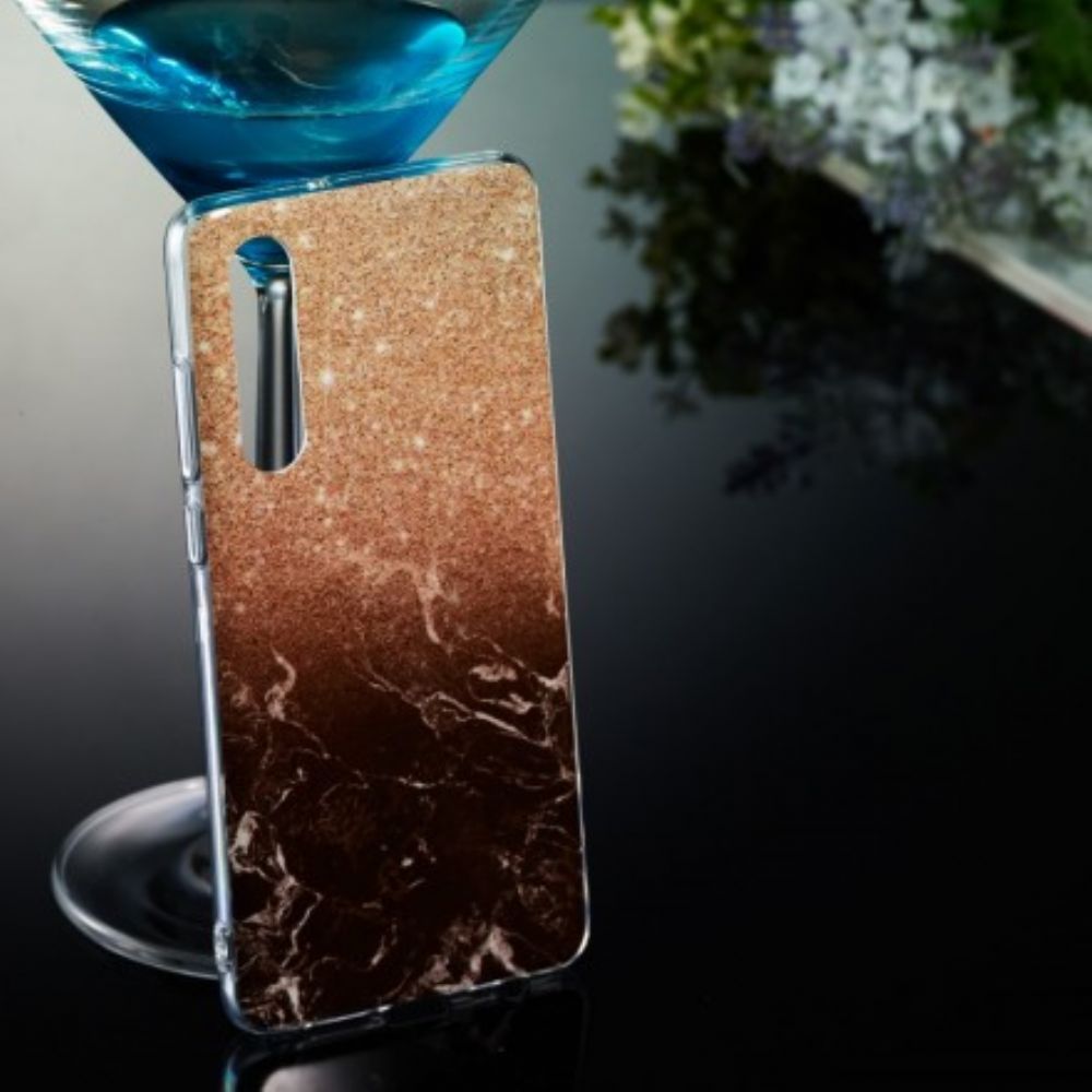 Hülle Für Huawei P30 Glitzermarmor