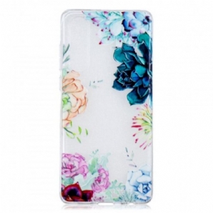 Hülle Für Huawei P30 Nahtlose Aquarellblumen