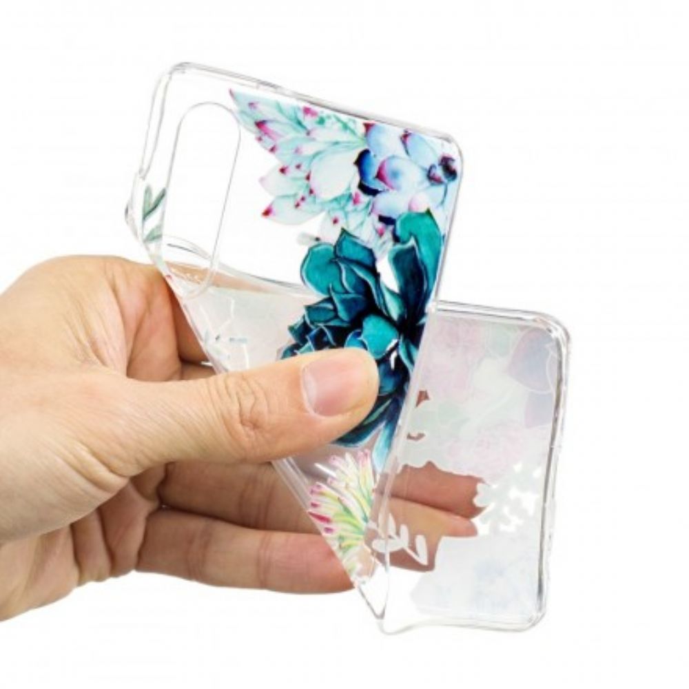 Hülle Für Huawei P30 Nahtlose Aquarellblumen