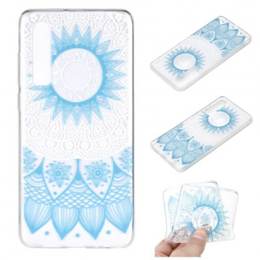 Hülle Für Huawei P30 Transparent Farbiges Mandala