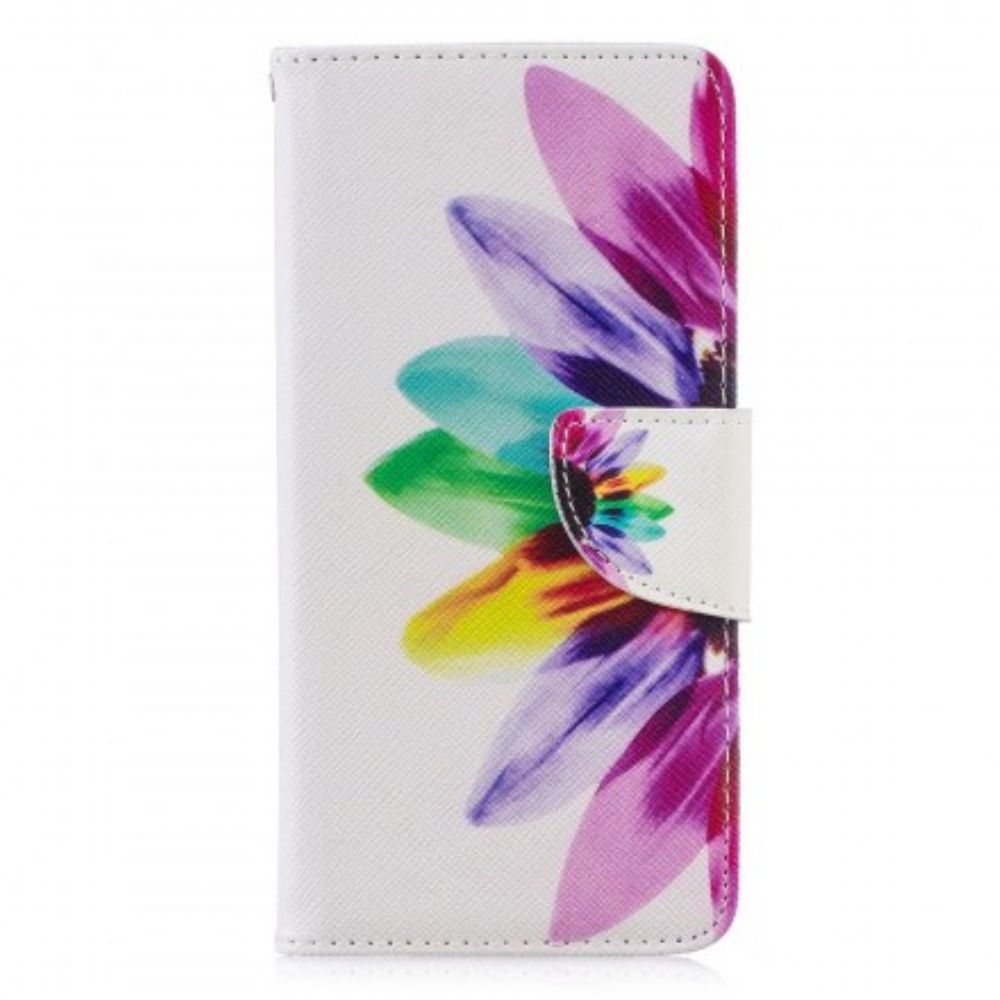 Lederhüllen Für Huawei P30 Aquarell Blume