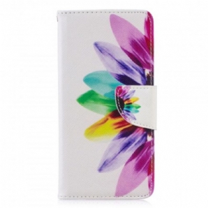 Lederhüllen Für Huawei P30 Aquarell Blume