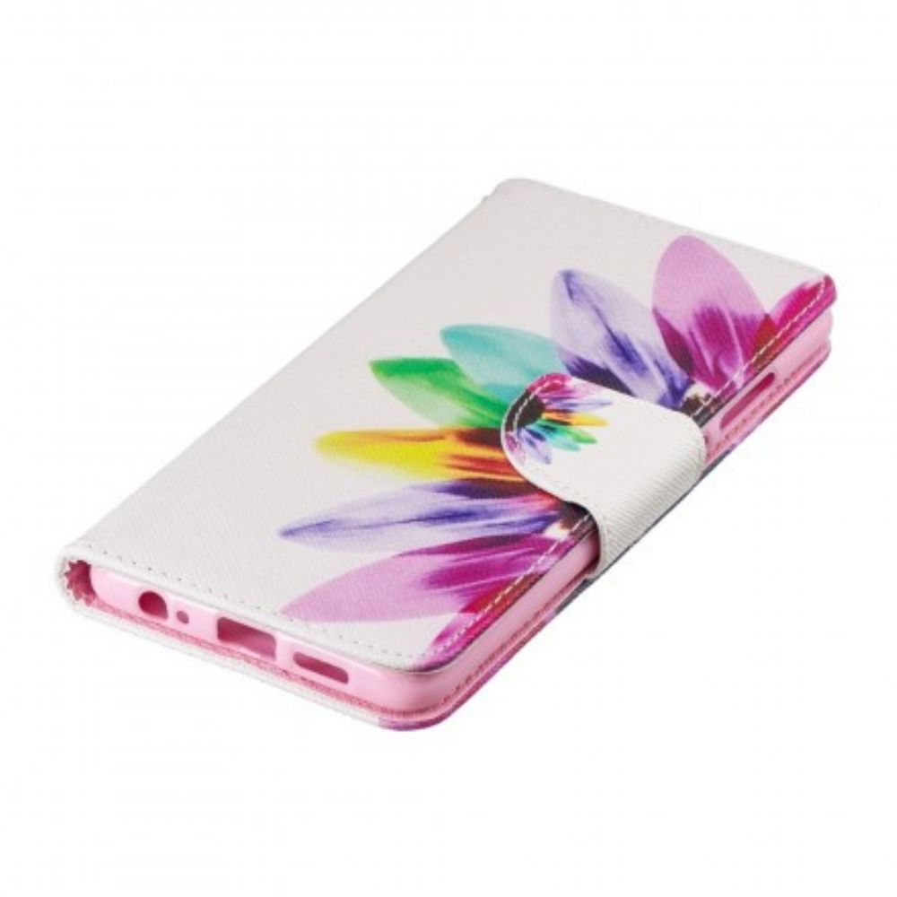 Lederhüllen Für Huawei P30 Aquarell Blume