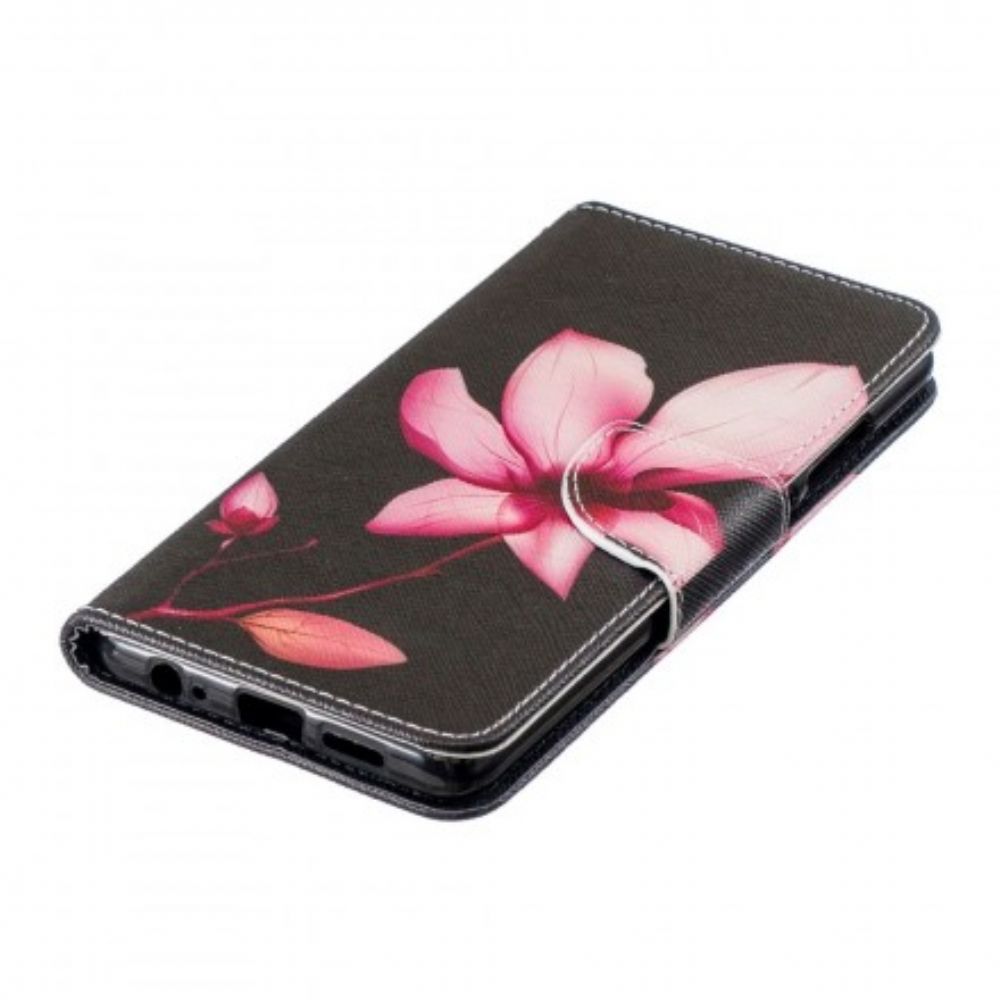 Lederhüllen Für Huawei P30 Rosa Blume