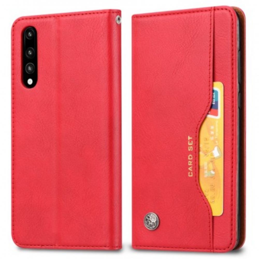 Schutzhülle Für Huawei P30 Flip Case Kartenetui Aus Kunstleder