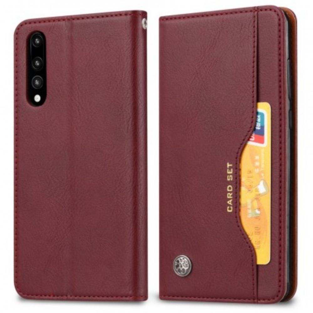 Schutzhülle Für Huawei P30 Flip Case Kartenetui Aus Kunstleder