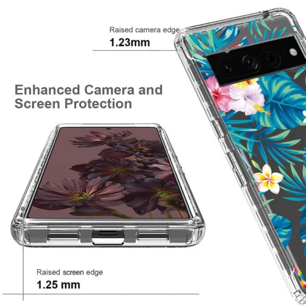 Hülle Für Google Pixel 7 Pro Ausgefallene Blumen