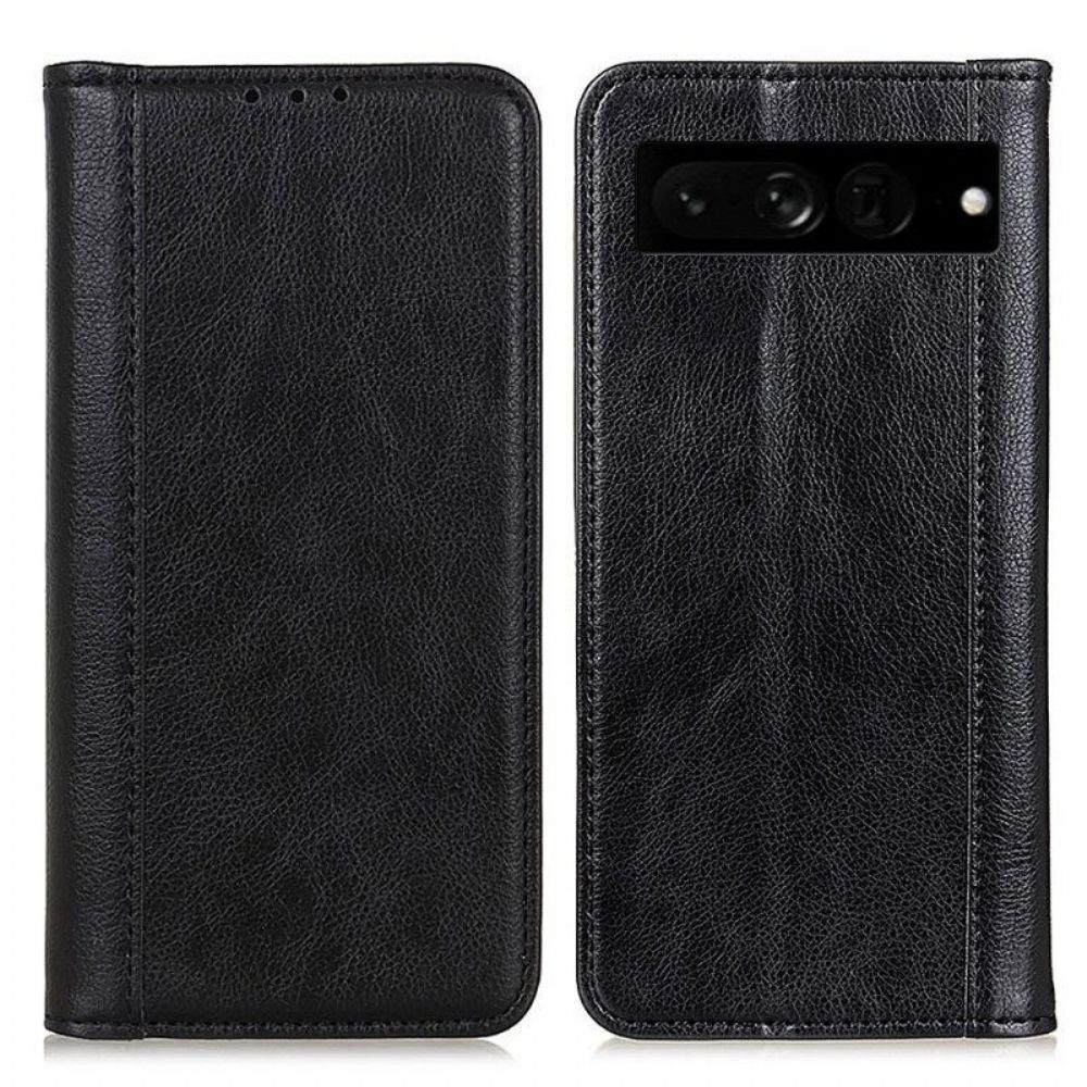 Schutzhülle Für Google Pixel 7 Pro Flip Case Spaltleder