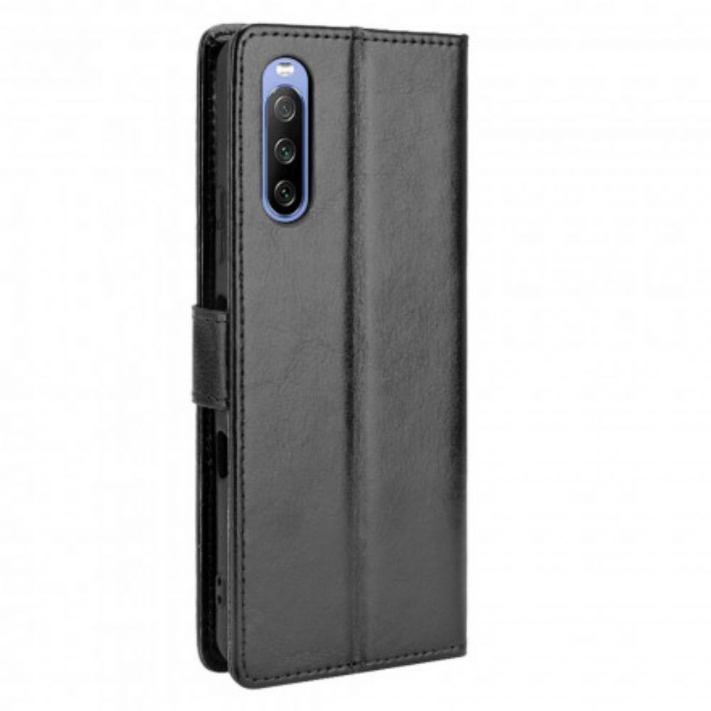 Flip Case Für Sony Xperia 10 III Auffälliges Kunstleder