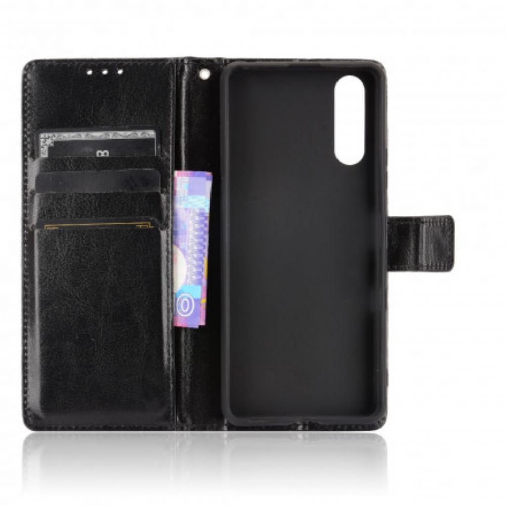 Flip Case Für Sony Xperia 10 III Auffälliges Kunstleder