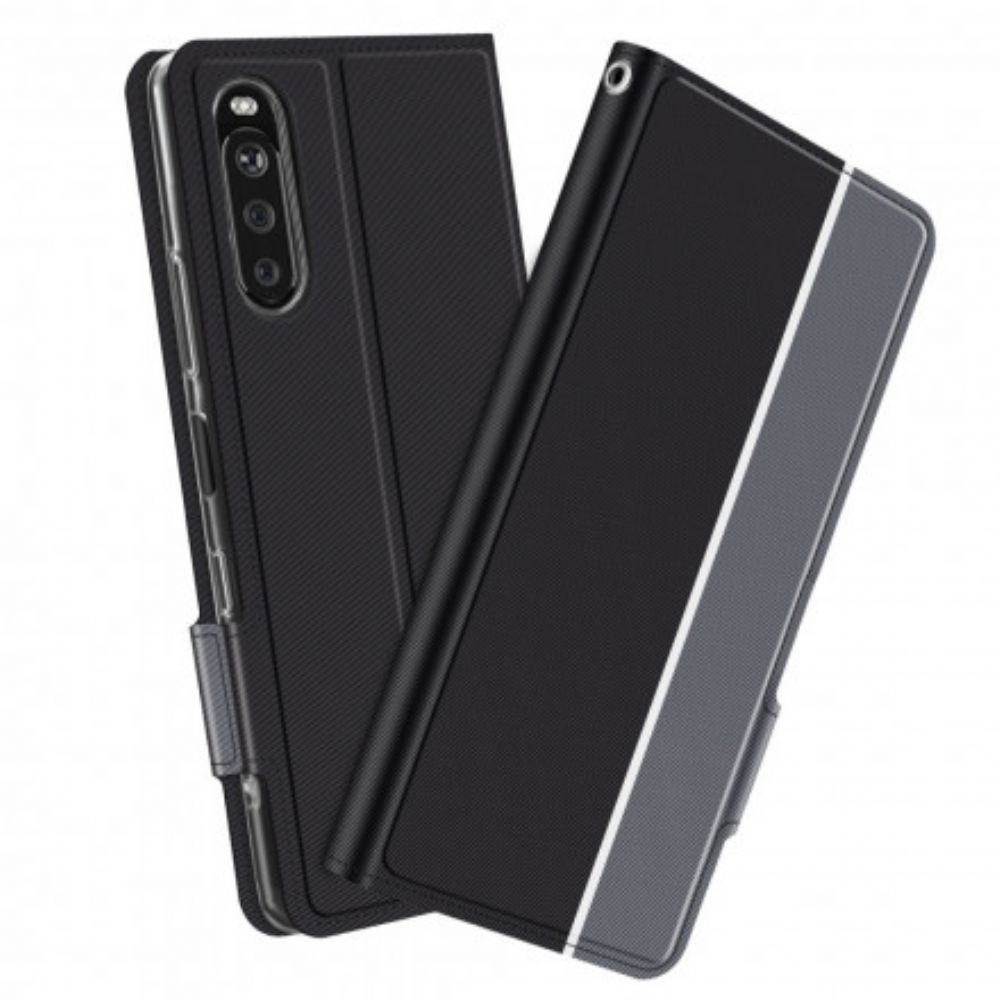 Flip Case Für Sony Xperia 10 III Bicolor Baiyu-serie