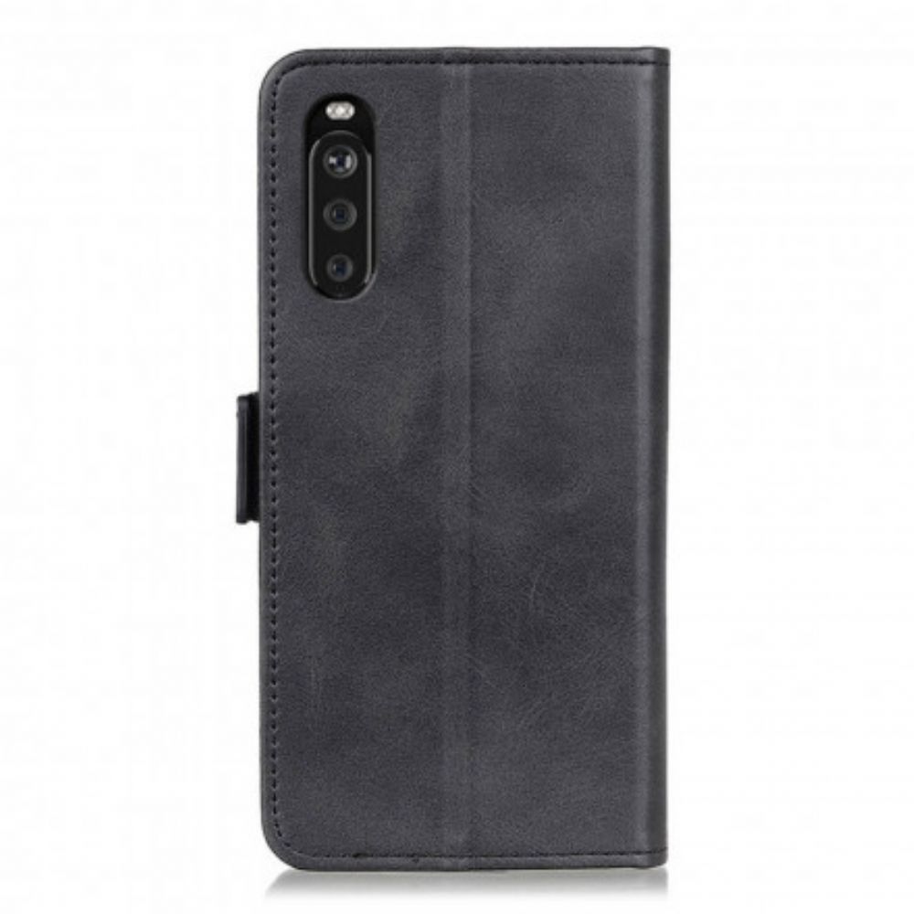 Flip Case Für Sony Xperia 10 III Flip Case Doppelklappe