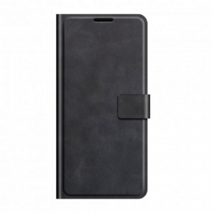 Flip Case Für Sony Xperia 10 III Extrem Schmaler Ledereffekt